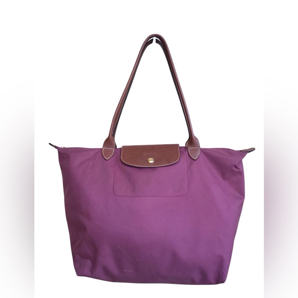 Longchamp Le Pliage Large Burgundy Tote